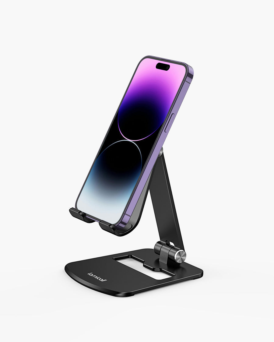 Phone Stand Holder for Desk, Adjustable Portable Cell Phone Dock