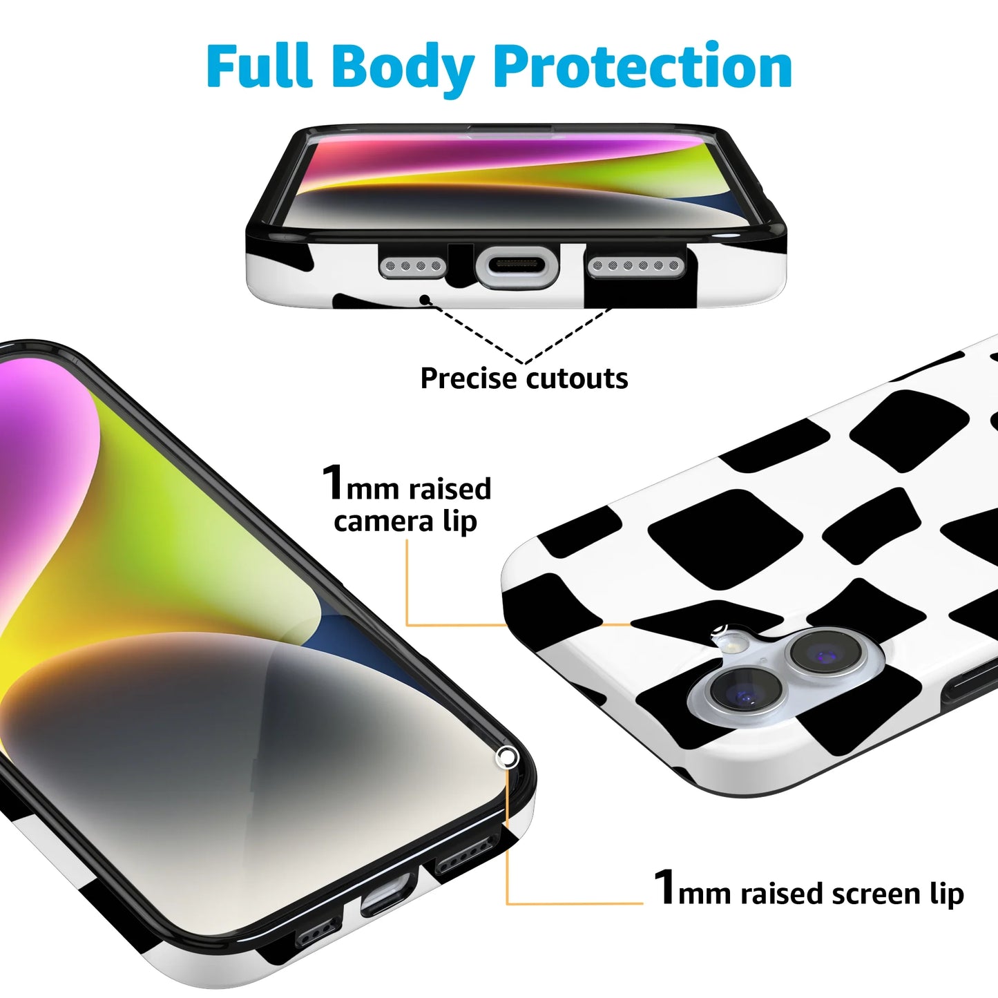 Funky Checkerboard | High Contrast Design Case