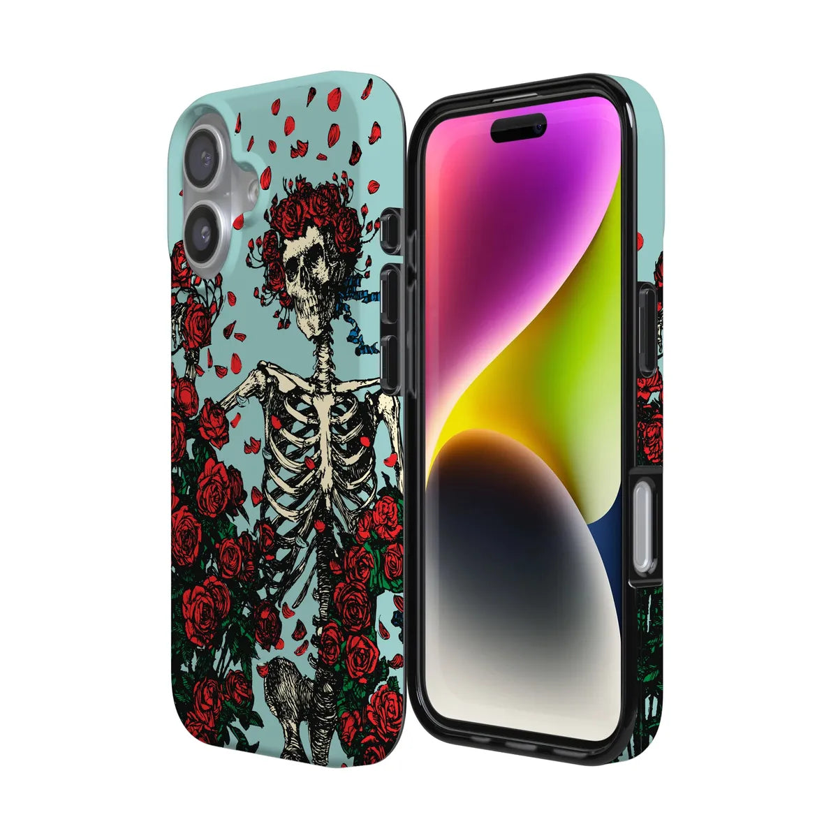 Forever Grateful | Grateful Dead Skeleton Floral Case