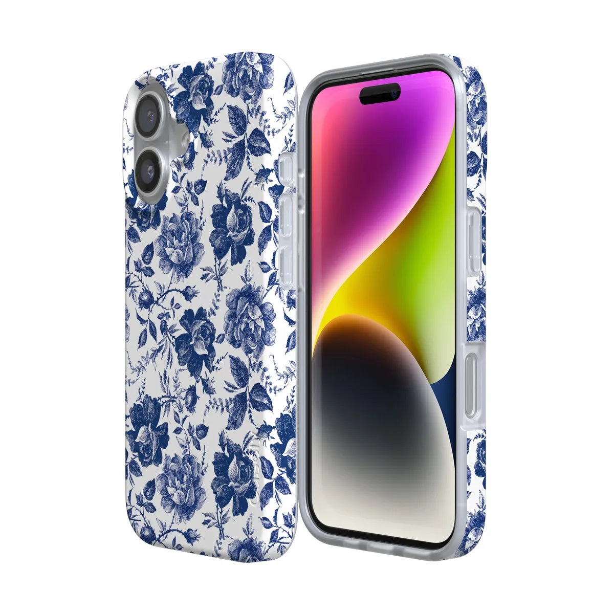 Rose to Fame | Blue & White Rose Floral Case