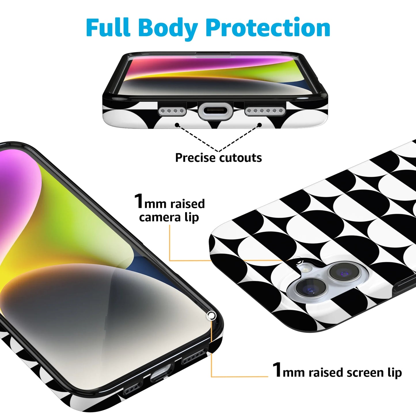 Half Moon | High Contrast Design Case