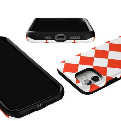 Red Checkerboard | High Contrast Design Case