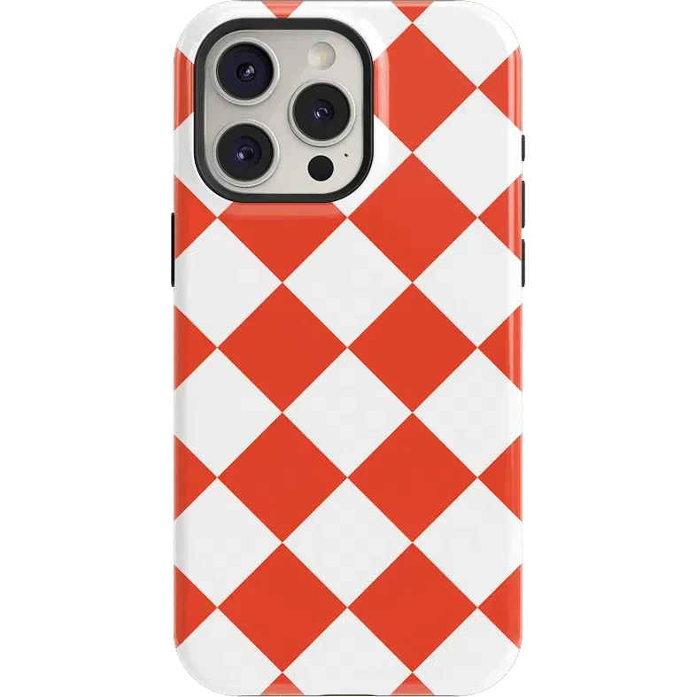 Red Checkerboard | High Contrast Design Case