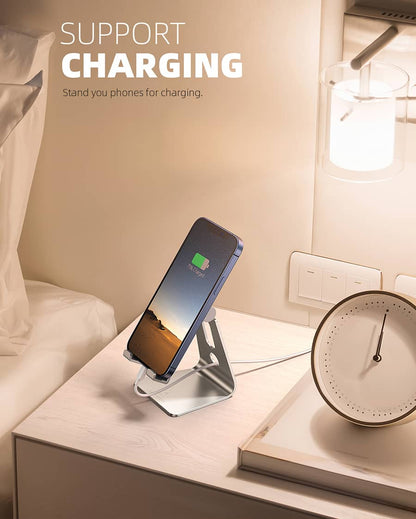 Adjustable Cell Phone Stand, Aluminum Desktop Phone Dock Holder, Office Accessories