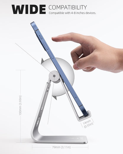 Adjustable Cell Phone Stand, Aluminum Desktop Phone Dock Holder, Office Accessories