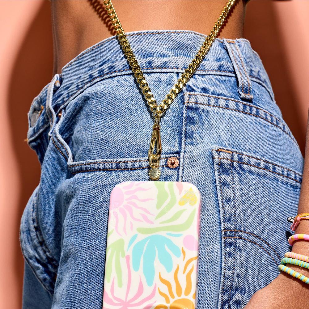 Flat Curb Chain Phone Chain | Pura Vida x Casely