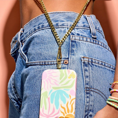 Flat Curb Chain Phone Chain | Pura Vida x Casely