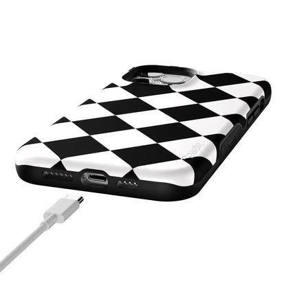 Black Checkerboard | High Contrast Design Case