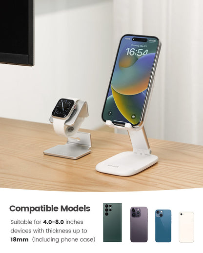 Height Adjustable & Foldable Phone Holder for Business Trip Portable