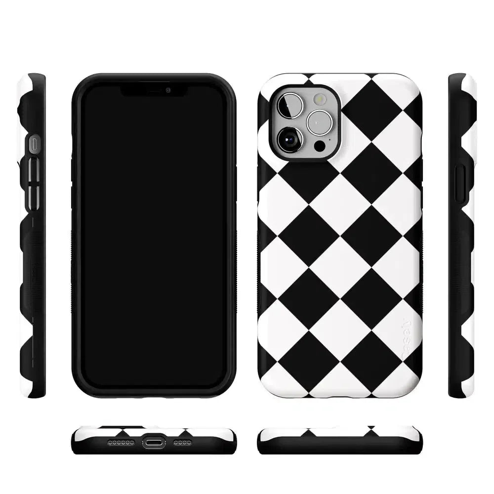 Black Checkerboard | High Contrast Design Case