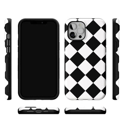 Black Checkerboard | High Contrast Design Case
