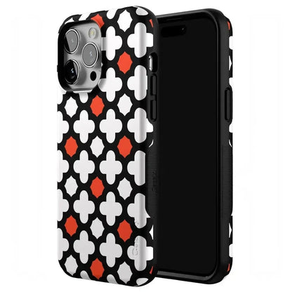 Red Lattice Tile | High Contrast Design Case
