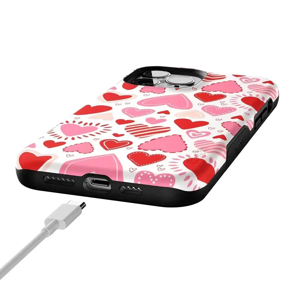 Love Struck | Heart Stickers Case