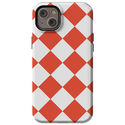 Red Checkerboard | High Contrast Design Case