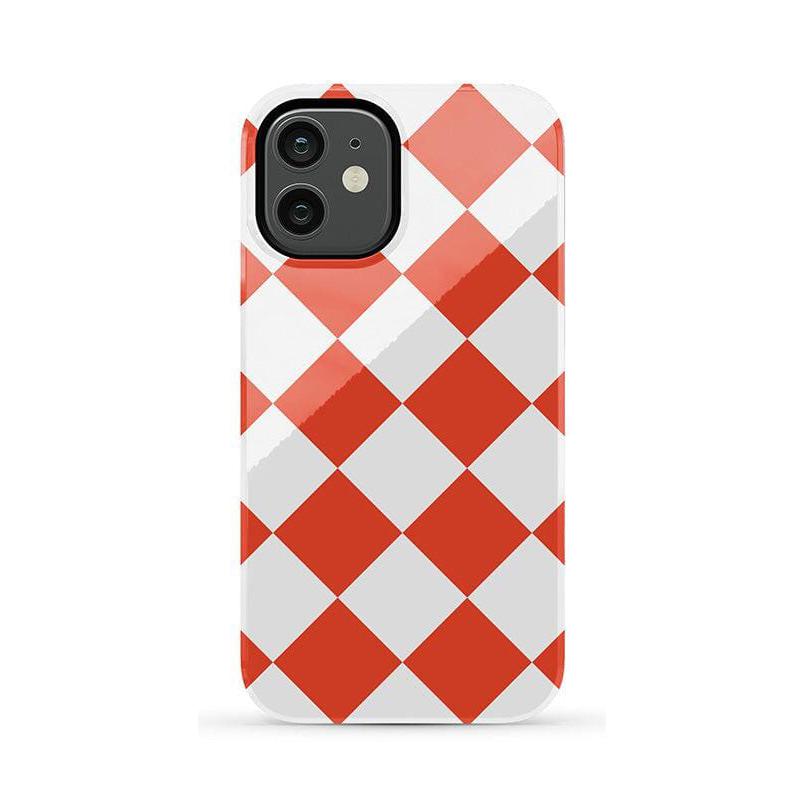 Red Checkerboard | High Contrast Design Case