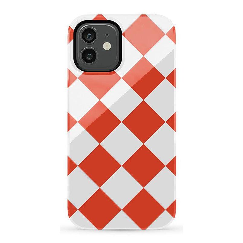 Red Checkerboard | High Contrast Design Case