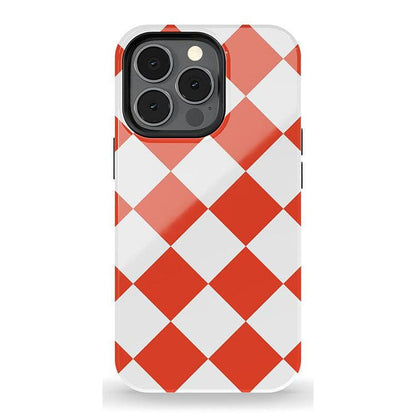 Red Checkerboard | High Contrast Design Case