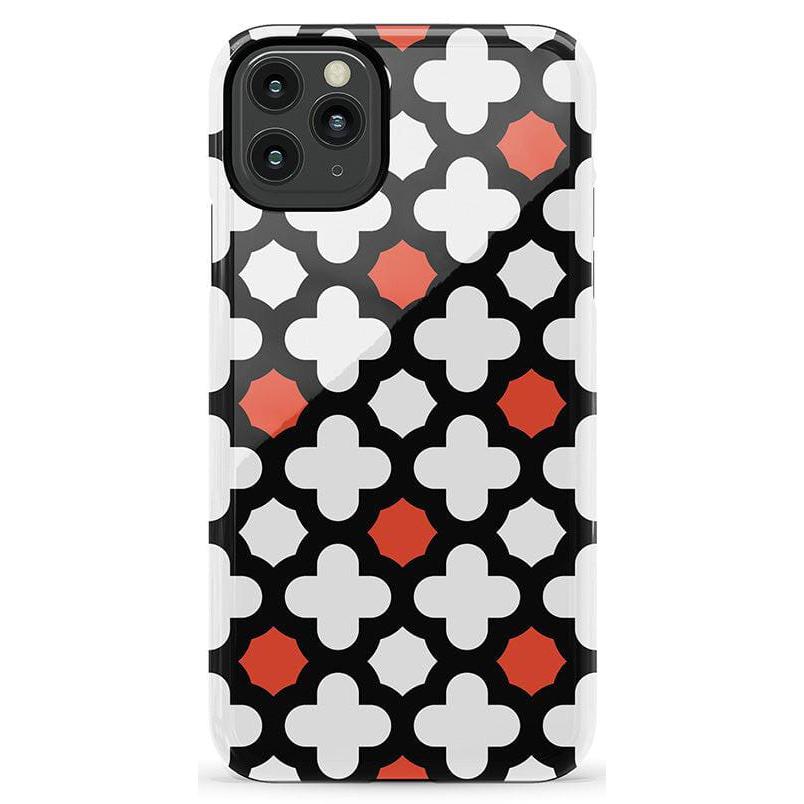 Red Lattice Tile | High Contrast Design Case