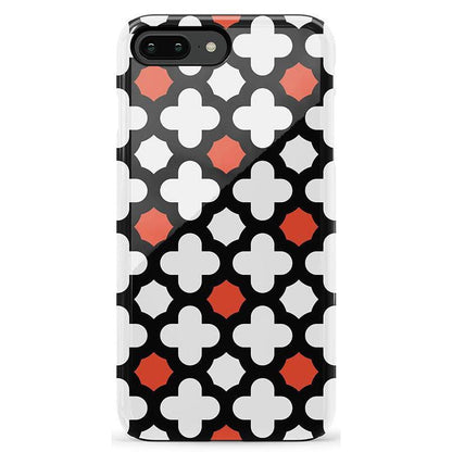 Red Lattice Tile | High Contrast Design Case