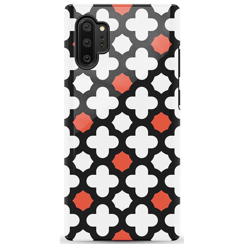 Red Lattice Tile | High Contrast Design Case