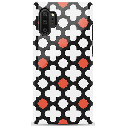 Red Lattice Tile | High Contrast Design Case