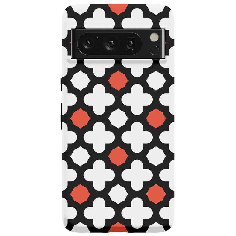 Red Lattice Tile | High Contrast Design Case