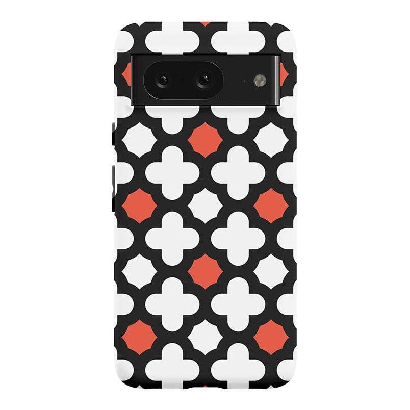 Red Lattice Tile | High Contrast Design Case