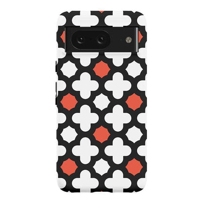 Red Lattice Tile | High Contrast Design Case