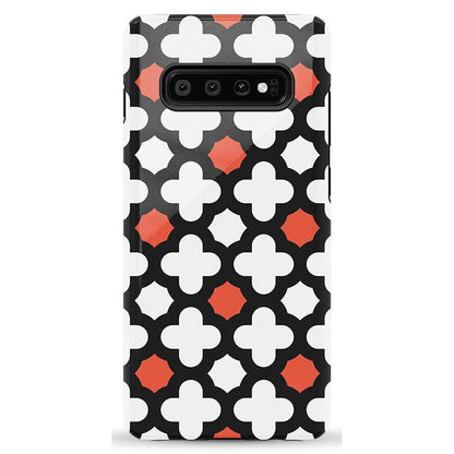Red Lattice Tile | High Contrast Design Case