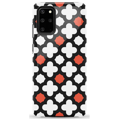 Red Lattice Tile | High Contrast Design Case