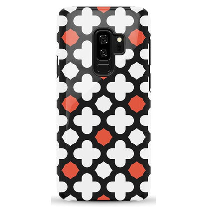 Red Lattice Tile | High Contrast Design Case