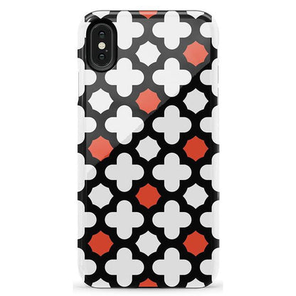 Red Lattice Tile | High Contrast Design Case