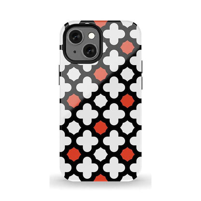 Red Lattice Tile | High Contrast Design Case