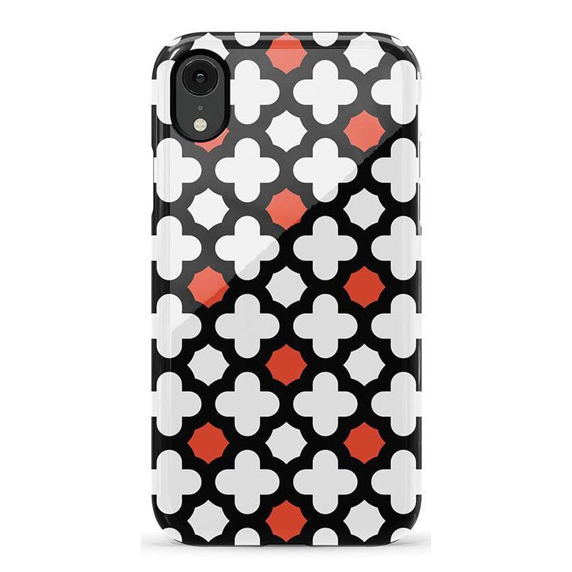 Red Lattice Tile | High Contrast Design Case