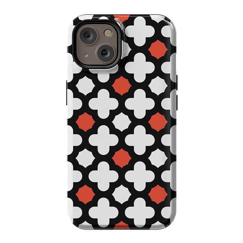 Red Lattice Tile | High Contrast Design Case