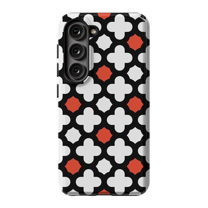 Red Lattice Tile | High Contrast Design Case