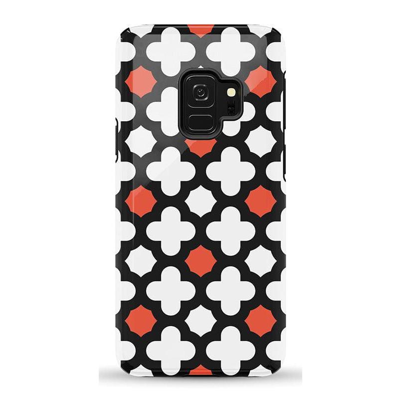 Red Lattice Tile | High Contrast Design Case