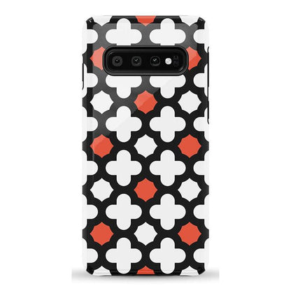 Red Lattice Tile | High Contrast Design Case