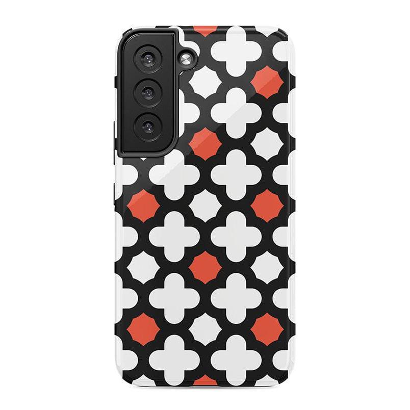 Red Lattice Tile | High Contrast Design Case
