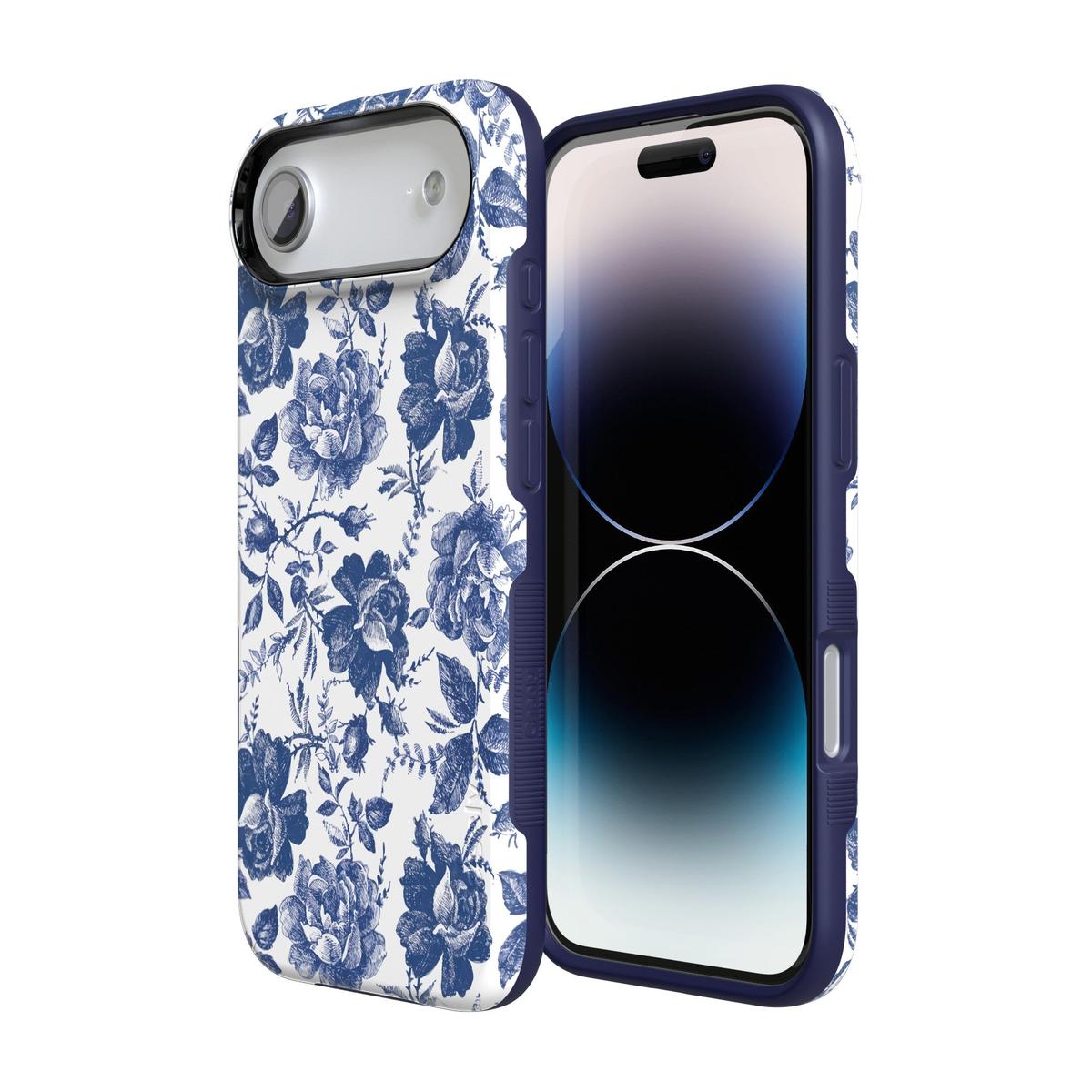 Rose to Fame | Blue & White Rose Floral Case