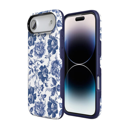 Rose to Fame | Blue & White Rose Floral Case