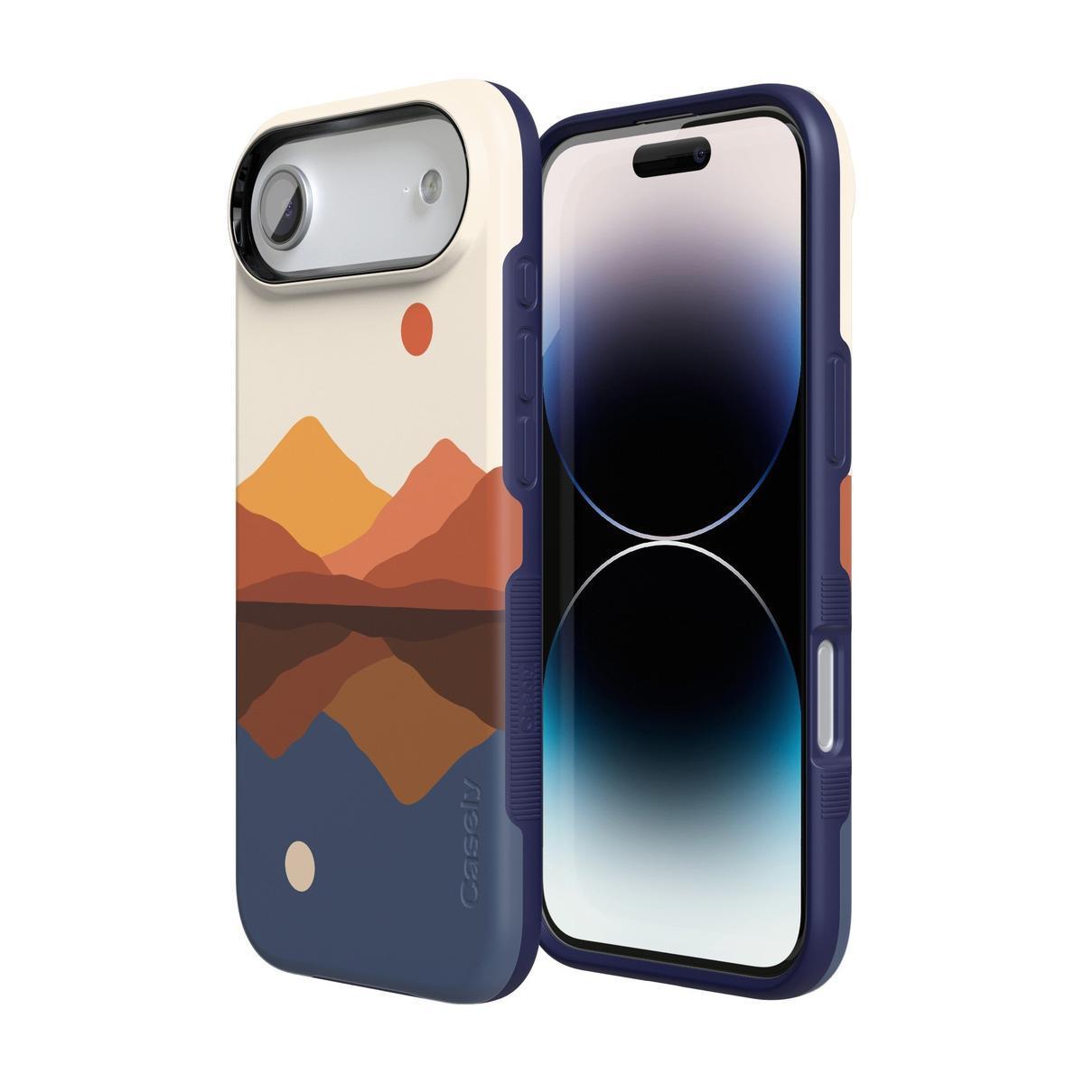 Opposites Attract | Day & Night Colorblock Mountains Case