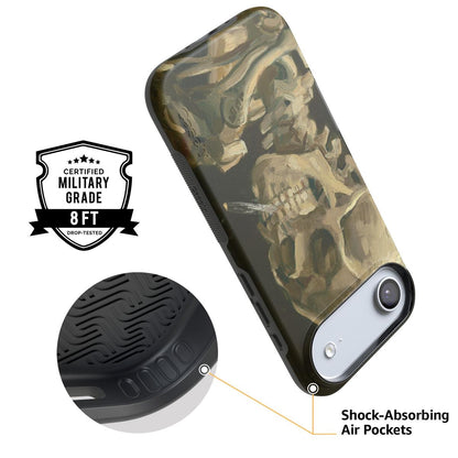 Van Gogh | Head of a Skeleton with a Burning Cigarette Phone Case