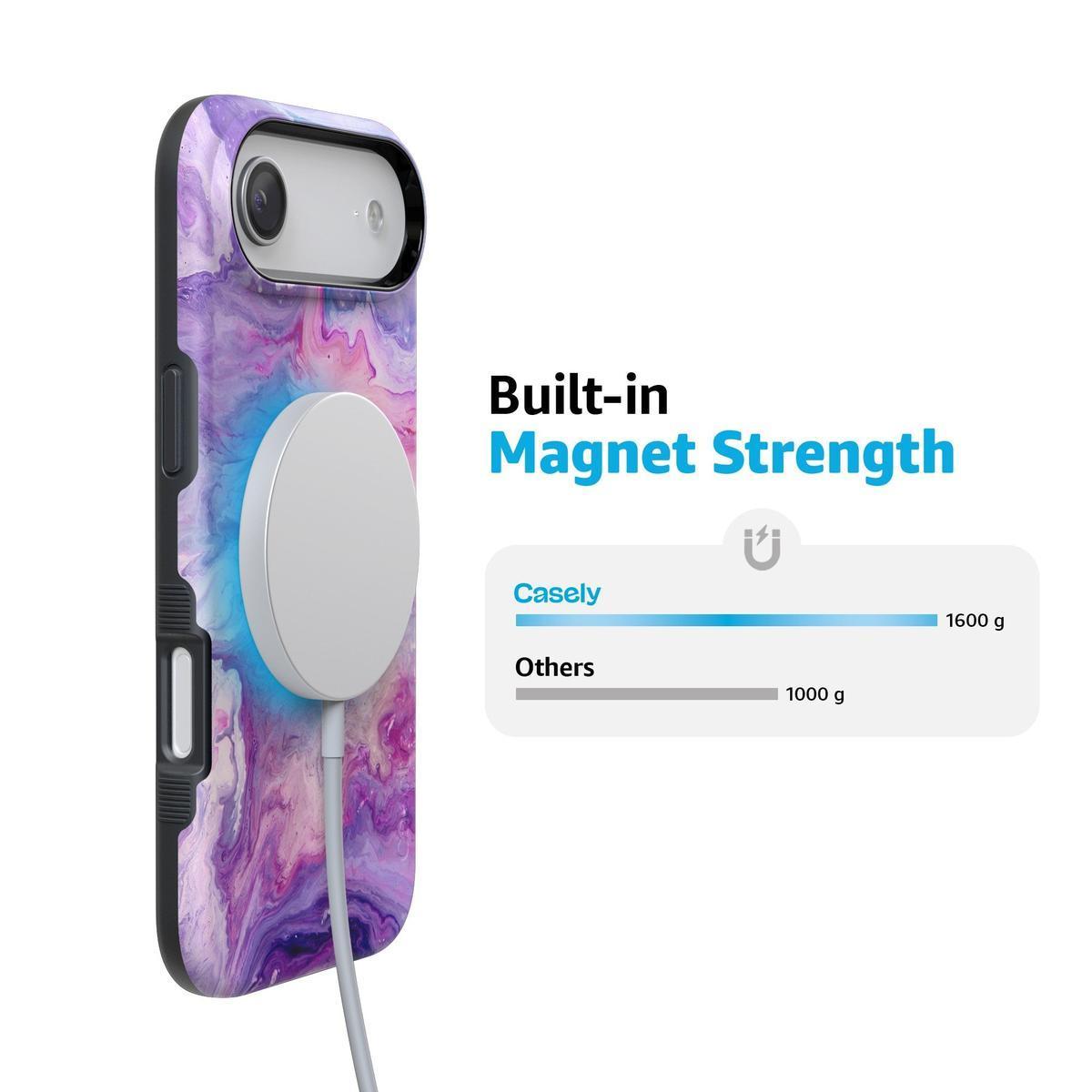 Tie Dying Over You | Purple Marble iPhone Case