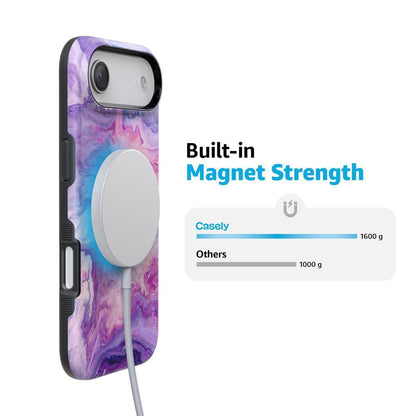 Tie Dying Over You | Purple Marble iPhone Case