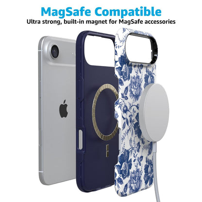 Rose to Fame | Blue & White Rose Floral Case
