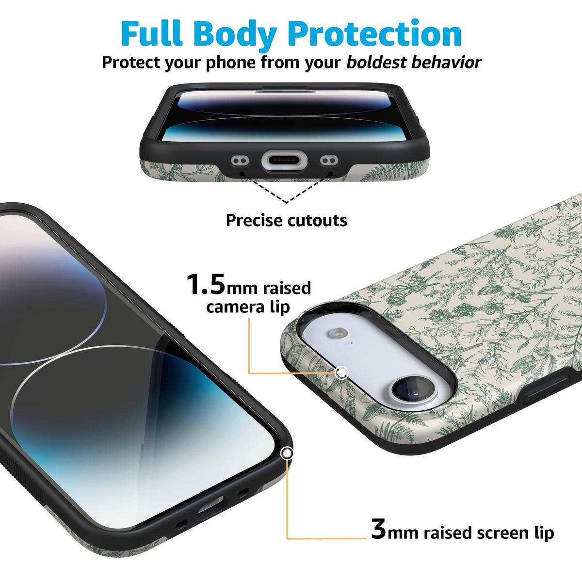 Sage Garden | Green Floral Case