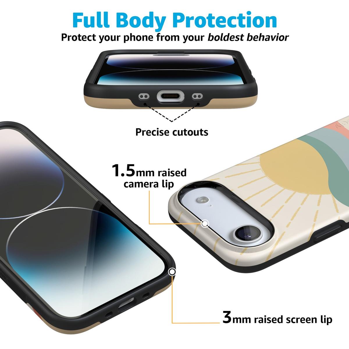 Here Comes the Sun | Colorblock Sunset Case