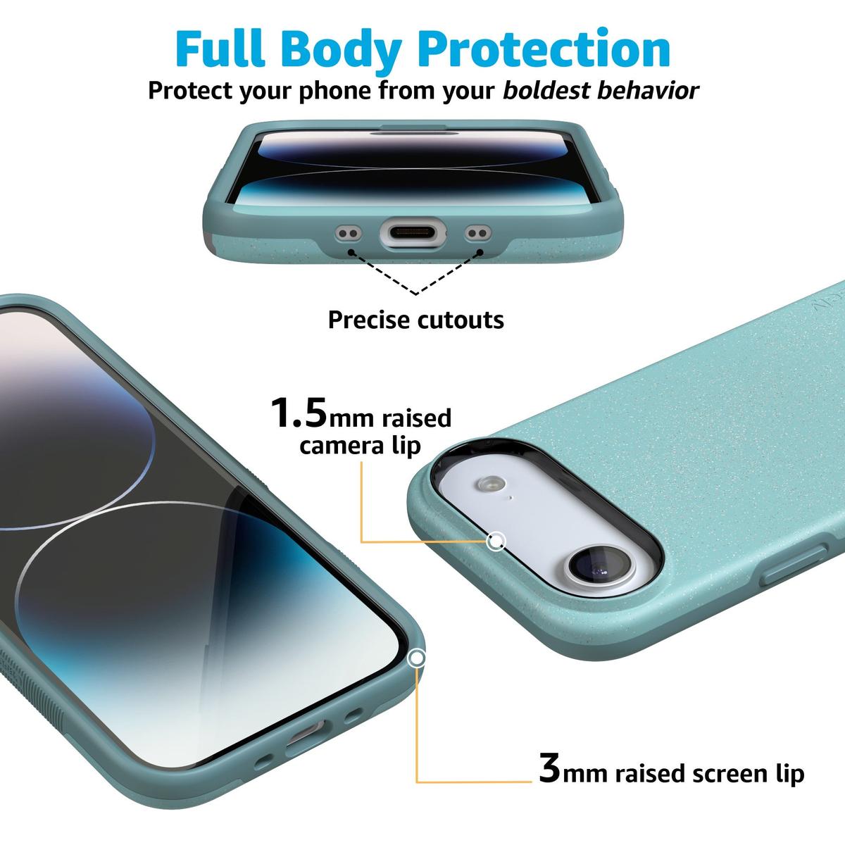 Aquamarine | Ocean Blue Shimmer Case