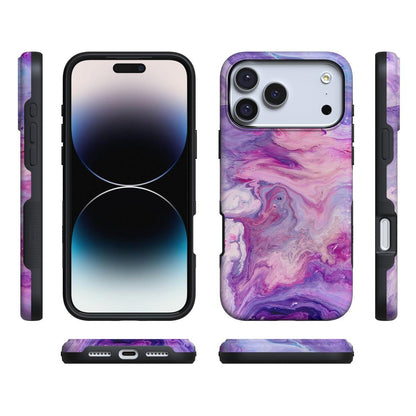 Tie Dying Over You | Purple Marble iPhone Case
